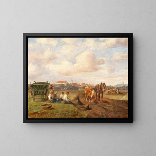 Ludwig MllerCornelius - Resting on the Roadside before a Village.webp