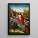 La Résurrection - Ludwig Schongauer — indrammet kunstværk på væggen