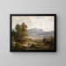 Vue sur le lac de Kochel et le Jochberg - Ludwig Sckell | Reproduction — indrammet kunstværk på væggen