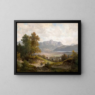 Ludwig Sckell - Blick auf den Kochelsee und Jochberg.webp