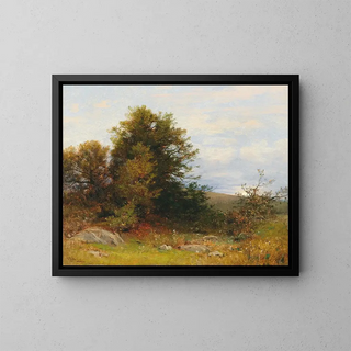 Ludwig Willroider - Meadow Embankment with the Moon Rising.webp