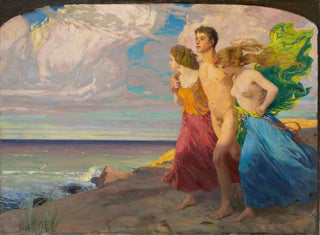 Tempête de printemps - Ludwig von Hofmann — visning af kunstværket