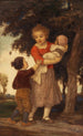 De tre brødre og søstre - Ludwig von Zumbusch — visning af kunstværket