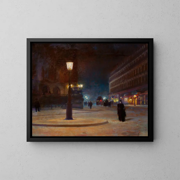 Place de l'Opéra i Paris - Ludwik de Laveaux — indrammet kunstværk på væggen