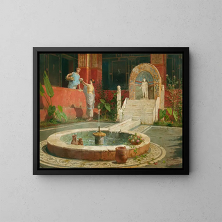 Luigi Bazzani - Maidens in a Roman atrium.webp