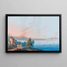 Vue de Naples depuis Posillipo - Luigi Del Giudice — indrammet kunstværk på væggen
