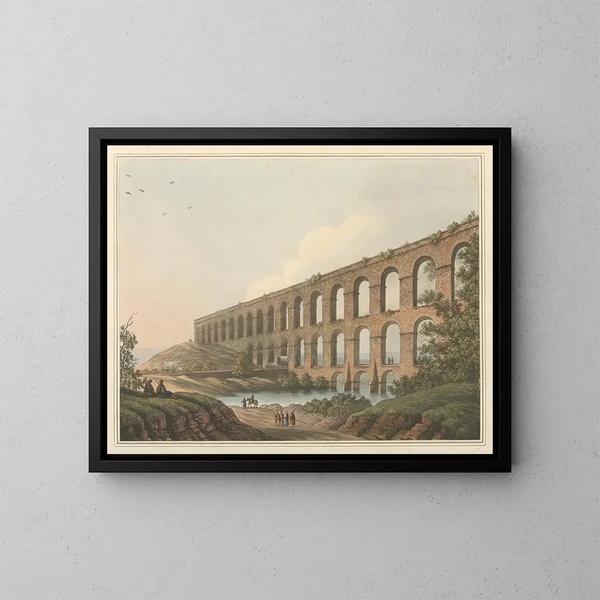 Aqueduc nær Belgrad - Luigi Mayer — indrammet kunstværk på væggen