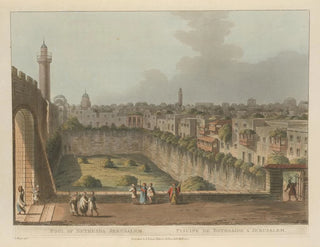 Bassin de Bethesda i Jerusalem - Luigi Mayer — visning af kunstværket
