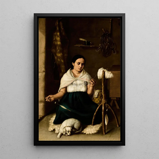 Luis Cadena - Woman Spinning Hilandera.webp