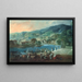 Vue de El Arenal à Bilbao - Luis Paret y Alcázar — indrammet kunstværk på væggen