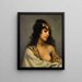 Odalisque - Luis Ricardo Falero — indrammet kunstværk på væggen