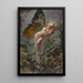 La fée du pavot - Luis Ricardo Falero — indrammet kunstværk på væggen