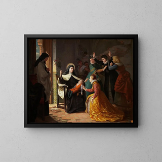 Luis de Madrazo y Kuntz - Primer Milagro De Santa Teresa De Jess Resurreccin De Su Sobrino Don Gonzalo Ovalle Hijo De Su Hermana Doa Juana De Ahumada.webp