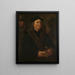 Portrait af Johannes Colmannus, rektor for klosteret Sainte-Agathe i Delft - Maarten van Heemskerck — indrammet kunstværk på væggen