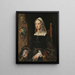 Portrait af Machtelt Suijs - Maarten van Heemskerck — indrammet kunstværk på væggen