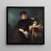 Madame Anna Seekamp, kunstnerens søster - Bertha Wegmann — indrammet kunstværk på væggen