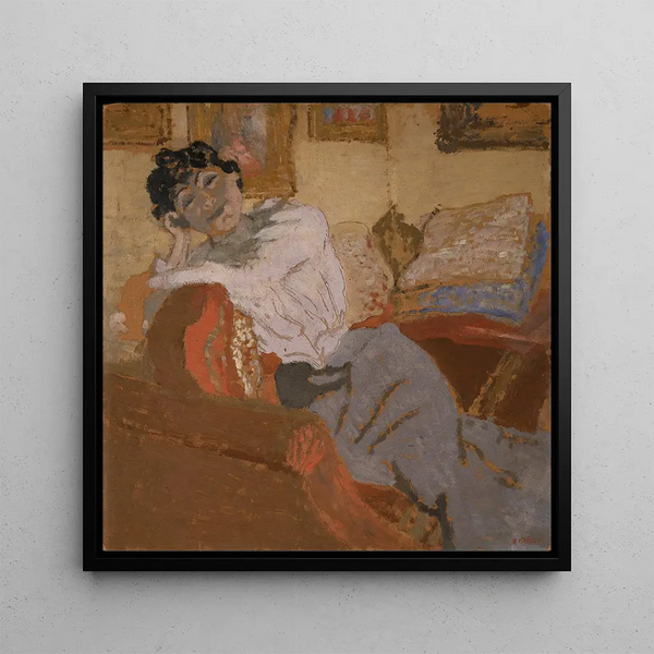 Maleri Madame Hessel sur le canapé - Édouard Vuillard | Kunsttryk