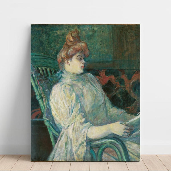 Reproduktion af maleriet Madame Marthe X - Bordeaux - Henri de Toulouse-Lautrec