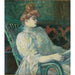 Reproduktion af maleriet Madame Marthe X - Bordeaux - Henri de Toulouse-Lautrec