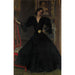 Reproduktion af maleriet Madame Sorolla (Clotilde García del Castillo, 1865-1929) i sort - Joaquín Sorolla