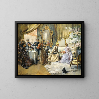 MadeleineJeanne Lemaire - Le Gouter Au Salon Du Peintre.webp