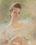 Une beauté en blanc - Madeleine Carpentier — visning af kunstværket