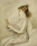 Portrait af Sarah Bernhardt 1844-1923 dramatisk kunstner - Madeleine Cartailhac — visning af kunstværket