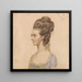 Mademoiselle Barbara Hill 1838 - John Smart — indrammet kunstværk på væggen