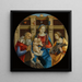 Madonna og barn med en mandlig helgen, Catherine af Alexandria, og en donor - Michelangelo di Pietro Membrini — vægpræsentation af kunstværket