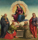 Madonna Delle Cintola med helgenerne Benedikt, Thomas, François og Julien - Francesco Granacci — visning af kunstværket