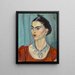 Frida Kahlo - Magda Nach — indrammet kunstværk på væggen