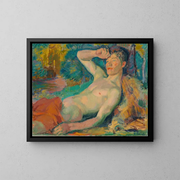 Faune s'éveillant - Magnus Enckell — indrammet kunstværk på væggen