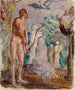 Croquis af paradisfuglen - Magnus Enckell — visning af kunstværket