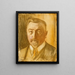 Portrait af kammerherre Hjalmar Linder - Magnus Enckell — indrammet kunstværk på væggen