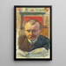 Portrait af Edvard Richter - Magnus Enckell — indrammet kunstværk på væggen
