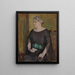 Portrait af fru Lydia Keirkner - Magnus Enckell — indrammet kunstværk på væggen