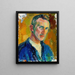 Selvportræt - Magnus Enckell — indrammet kunstværk på væggen
