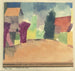 et landhus nær Fribourg - Paul Klee — visning af kunstværket