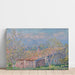 Reproduktion af maleriet af huset i haven i Antibes - Claude Monet