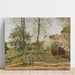 Reproduktion af maleriet Huse i Bougival (Efterår) - Camille Pissarro