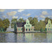 Reproduktion af maleriet "Huse ved Zaan-floden" - Claude Monet