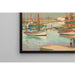 Reproduktion af maleriet af Henri Lebasque's maleri "Huse ved havnen på øen Yeu"