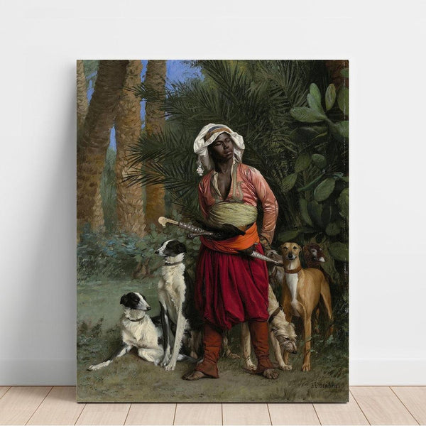 Reproduktion af maleriet Mester for hunde - Jean-Léon Gérôme