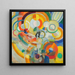 Mange de cochons - Robert Delaunay — indrammet kunstværk på væggen