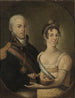 Portrait af Jean VI af Portugal og Carlota Joaquina af Spanien - Manuel Dias de Oliveira — visning af kunstværket