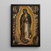 Jomfru af Guadalupe - Manuel de Arellano — indrammet kunstværk på væggen