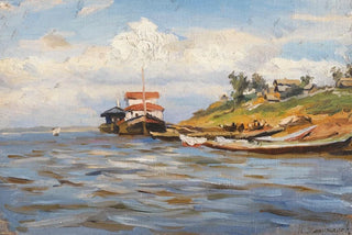 Manuil Khristoforovich Aladzhalov - Sunny Day On The Volga.webp