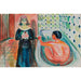 Reproduktion af maleriet Edvard Munch - Edvard Munch Kunsttryk af Marat i badet og Charlotte Corday