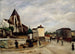 L'Église Saint-Germain-de-Charonne, pladsen Saint-Blaise og Bagnolet-gaden - Marcel Leprin — visning af kunstværket