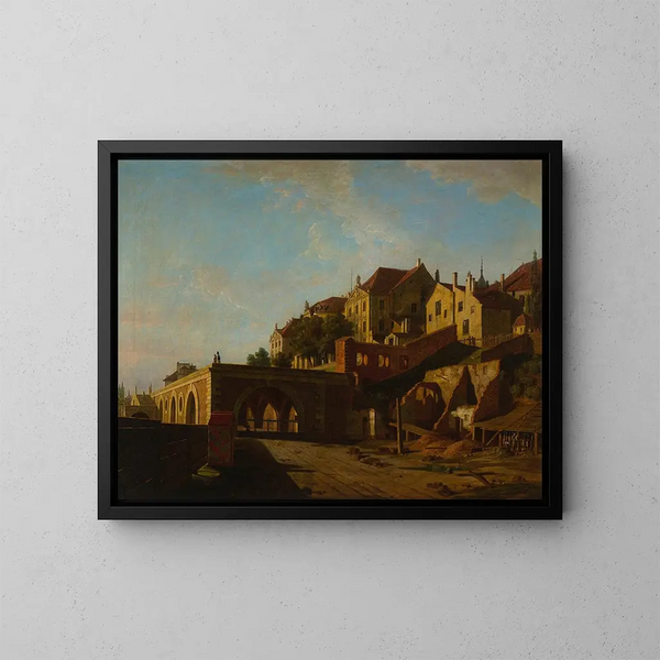 Vue du château depuis le nord - Marcin Zaleski — indrammet kunstværk på væggen
